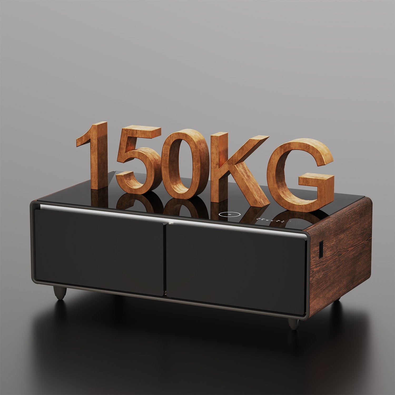 ST135Pro Smart Coffee Table Wooden|Refrigerated, Wireless Charging, Minimalist