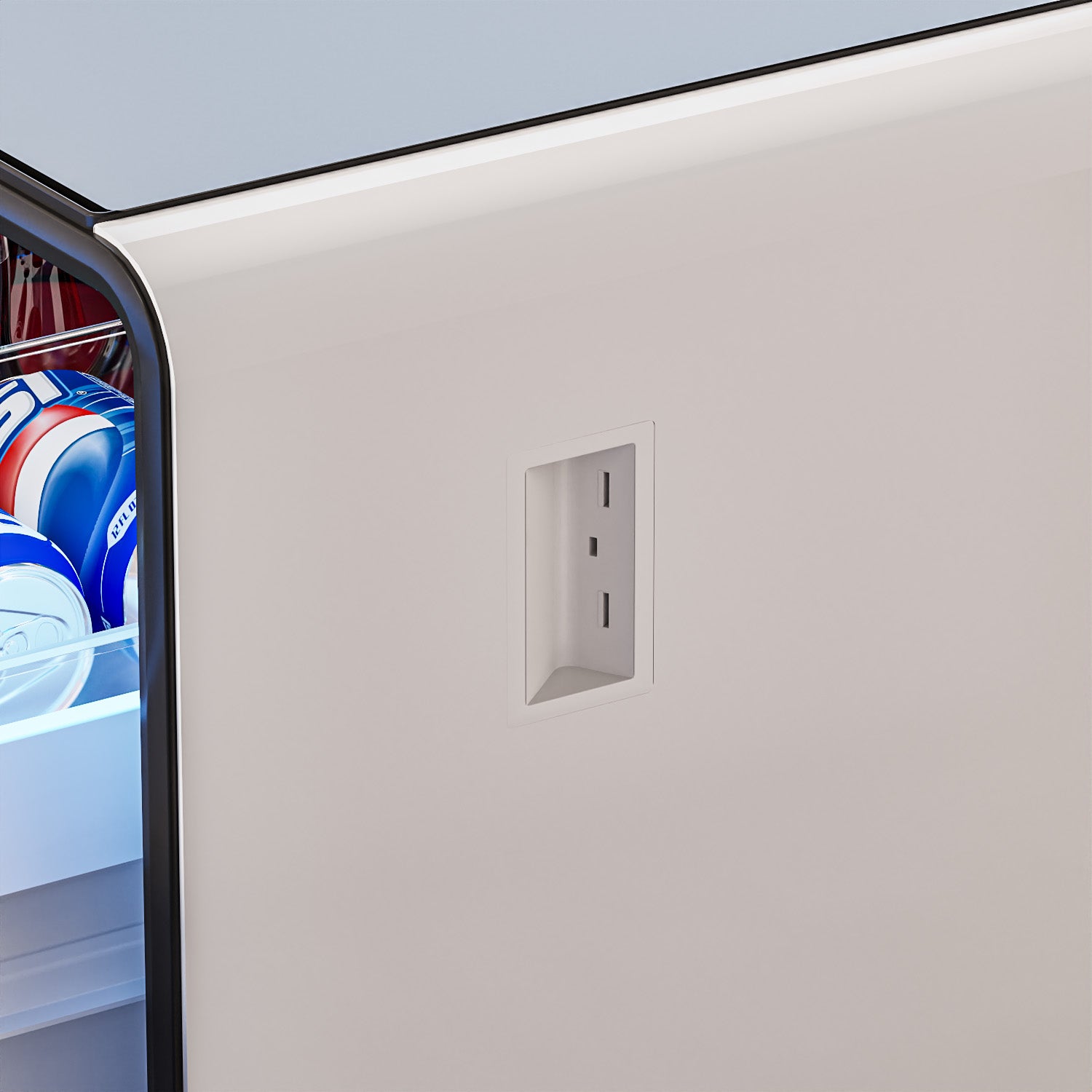 ST135Pro Smart Coffee Table White&Black|Refrigerated, Wireless Charging, Minimalist