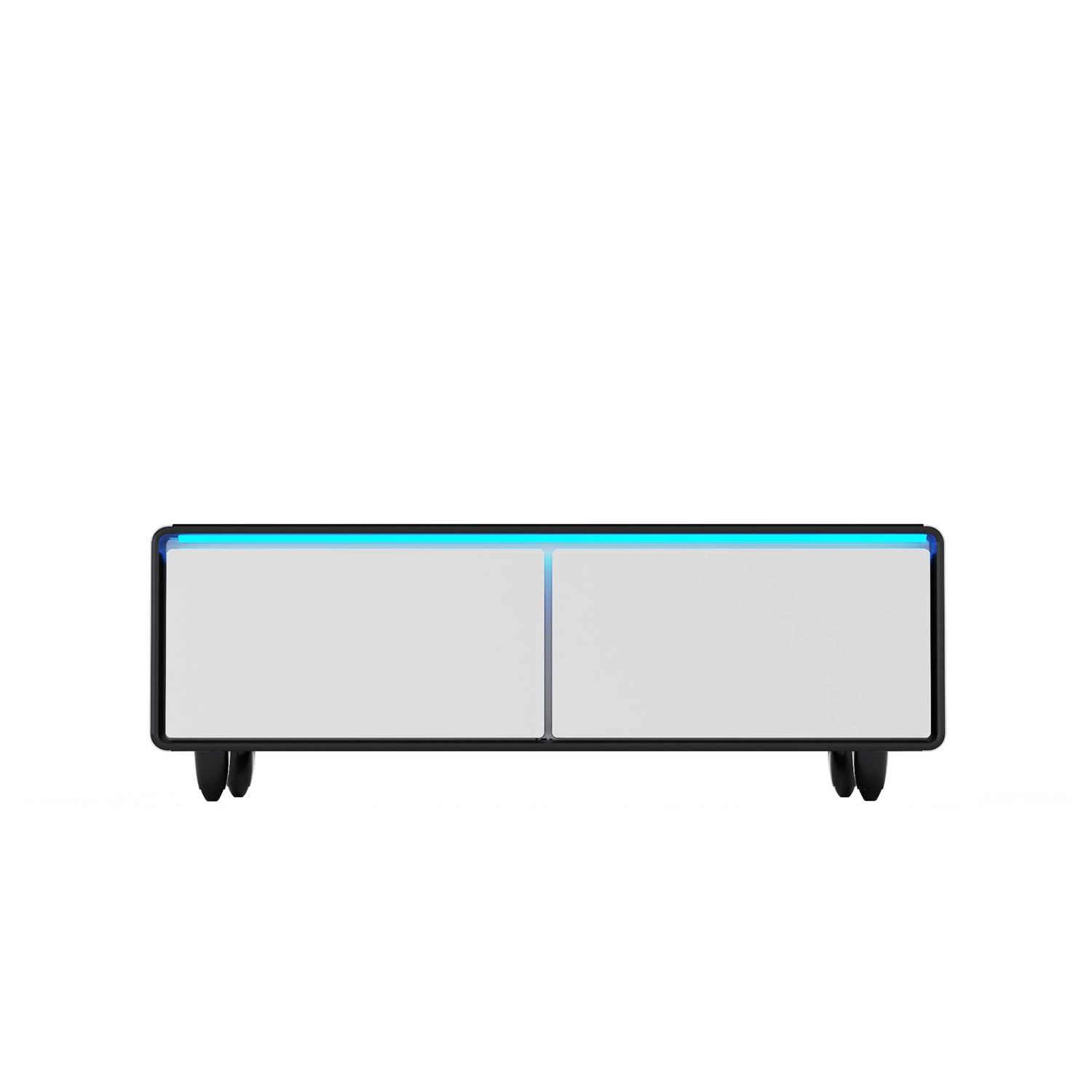 ST135Pro Smart Coffee Table White&Black|Refrigerated, Wireless Charging, Minimalist