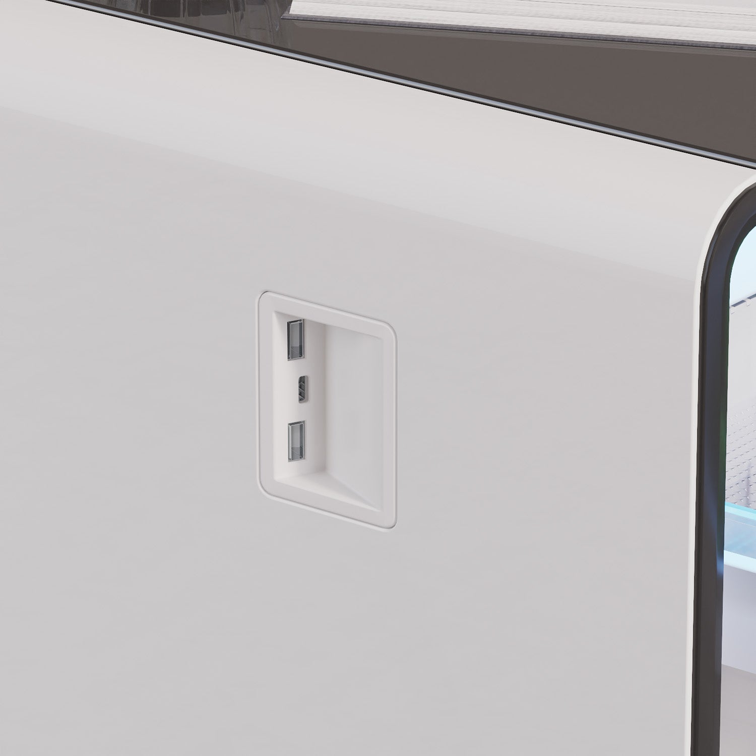 ST90Pro Smart Coffee Table White&Black|Refrigerated, Frozen, Wireless Charging, Minimalist